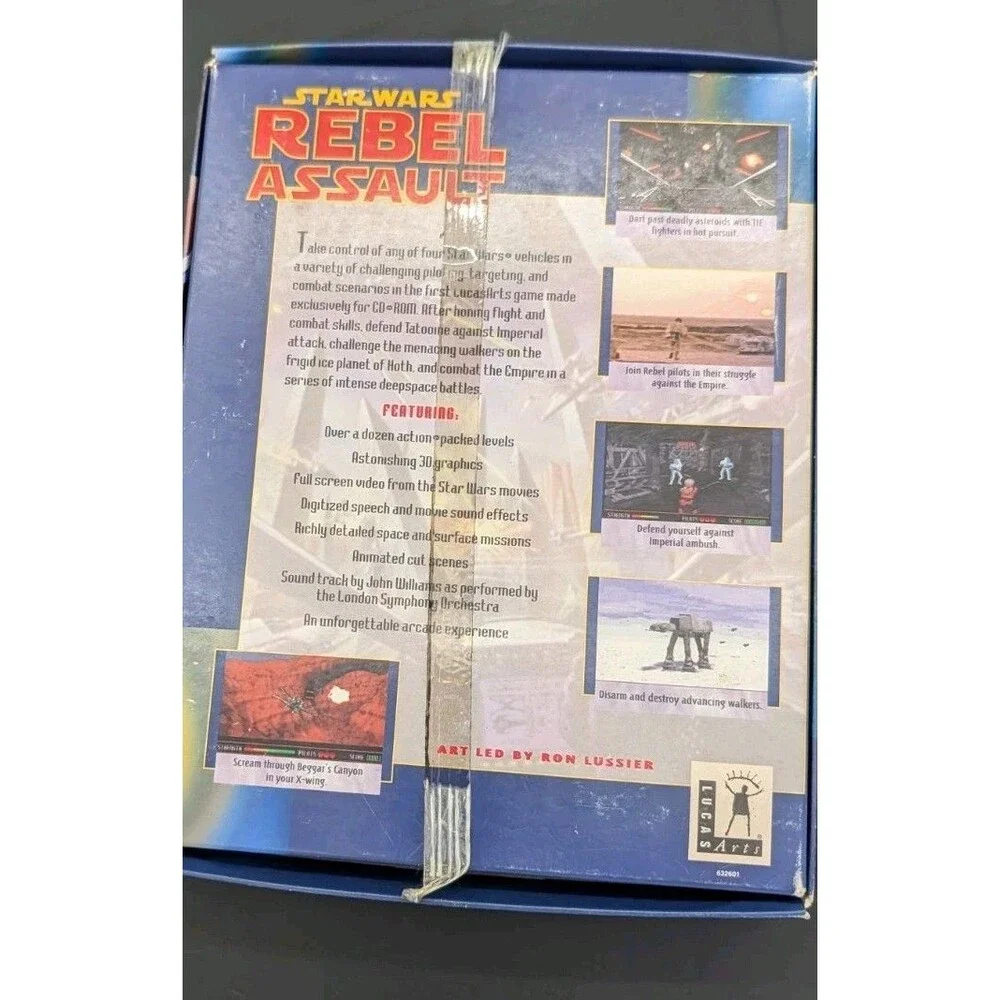 Star Wars Rebel Assault (Computer Game) IBM CD-Rom Complete - Read!
